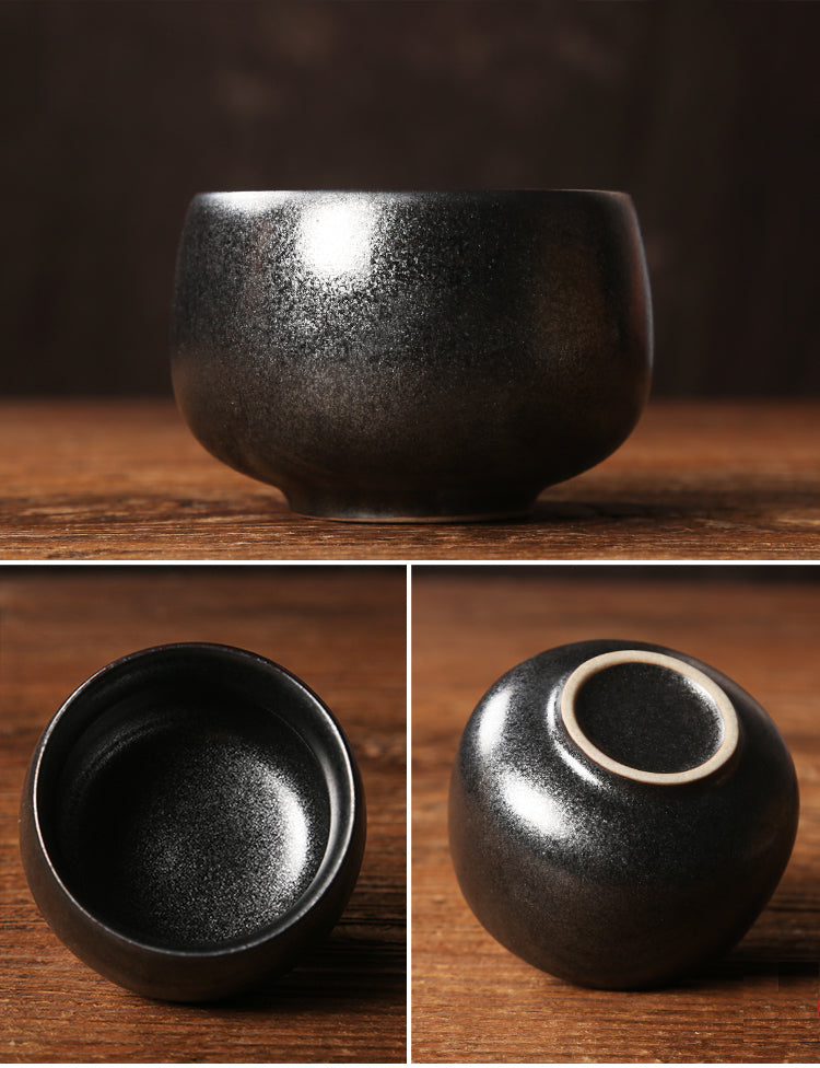 Earthware Pottery Chinese Tea Cup Gift Set/ 5 Element of Nature-Crockery Earth Ware - TPotsOriental
