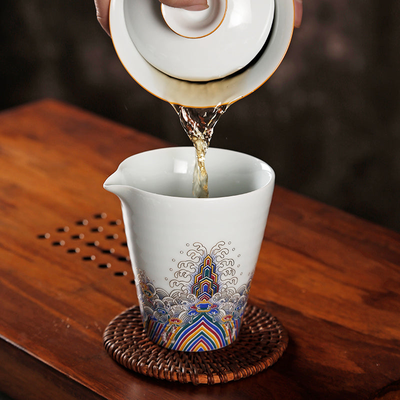 Goldern Threaded Cloisonne Enamel Imperial Tea Cup - TPotsOriental