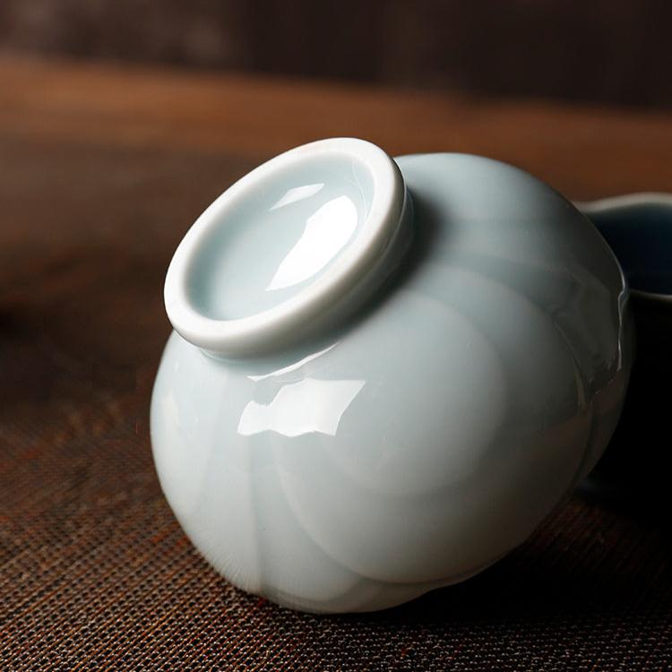 Ceramic Lotus Flower Chinese Tea Cup/Japanese Sake/Esproess/Coffee Cup - TPotsOriental