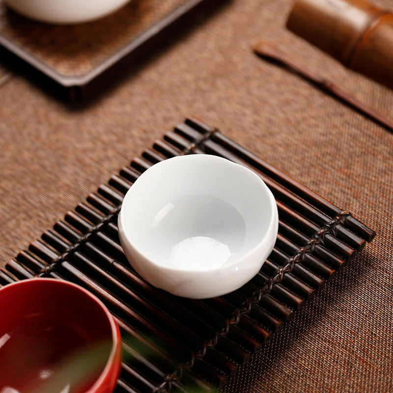 Ceramic Lotus Flower Chinese Tea Cup/Japanese Sake/Esproess/Coffee Cup - TPotsOriental