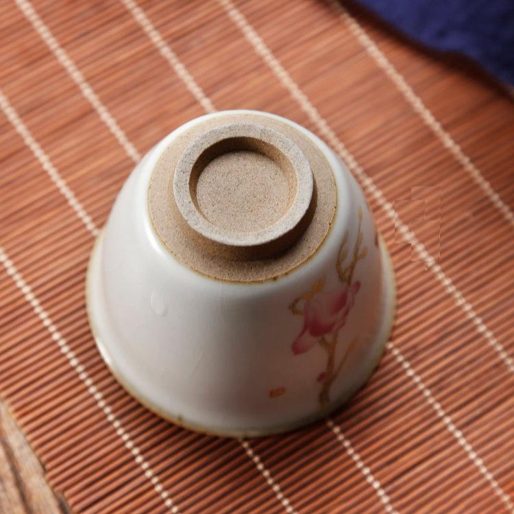 Portable Travel Sized Ru Ware Chinese Tea Set with 1 Teapot and 2 Cups - TPotsOriental