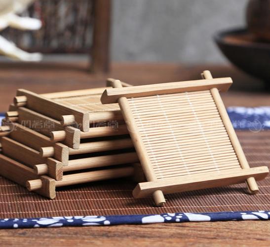 Bamboo Coster for Teacup/Accessory Tea or Drink Coaster/Oriental Coaster/Table Mat - TPotsOriental