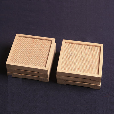 Bamboo Coster for Teacup/Accessory Tea or Drink Coaster/Oriental Coaster/Table Mat - TPotsOriental