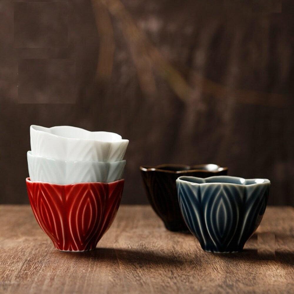 Oriental Style Plum Blossom Chinese Tea Cups for Herbal Tea/Espresso/Coffee - TPotsOriental