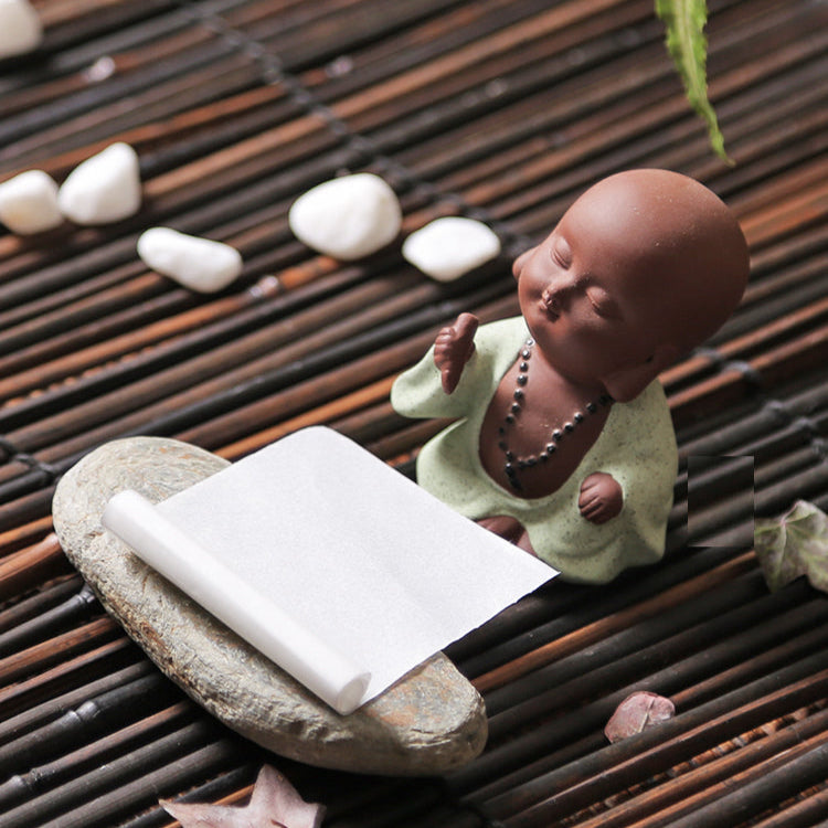 Purple Sand Clay Pottery Set of 4 Little Buddha FigurinesTea Puppy/Tea Decorative Toy - TPotsOriental