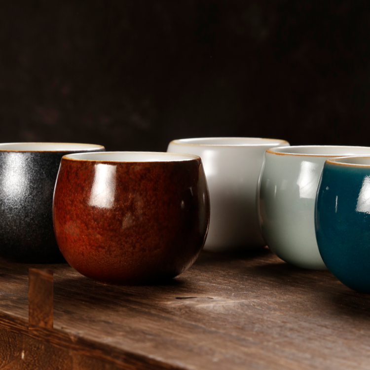 Ceramic Chinese Teacup Set/Kungfu Tea/Japanese Sake Cup - 5 Element Series