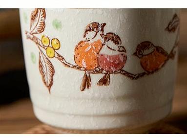 Japanese Style Ceramic Tea/Soup Cup in 4 Oriental Patterns/150ml Volume/Sushi Dinning Ware
