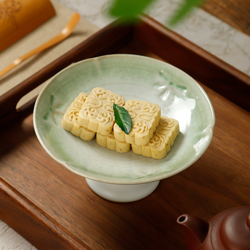Classic Styled Ceramic Tea Snack Plate/Display Tray/Snack Stool/Fruit Bowl