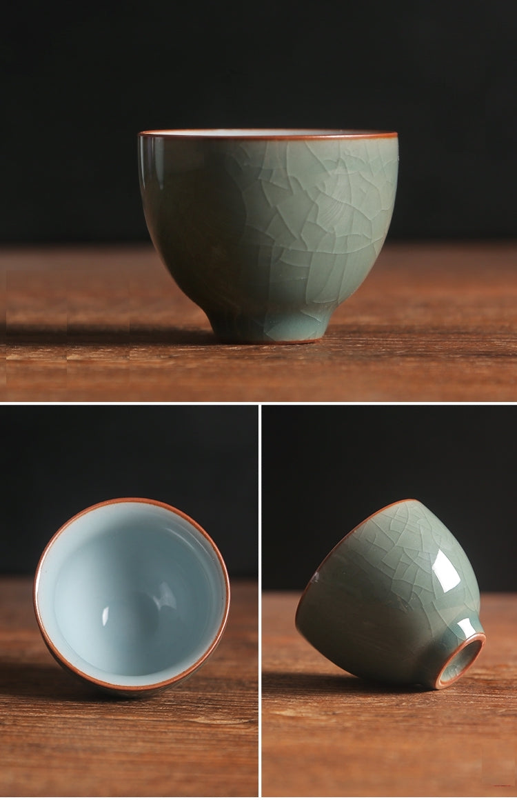 Antique-style Chinese Ceramic Tea Cup Set/Japanese sake cup set/Jingdezhen Ware Type A