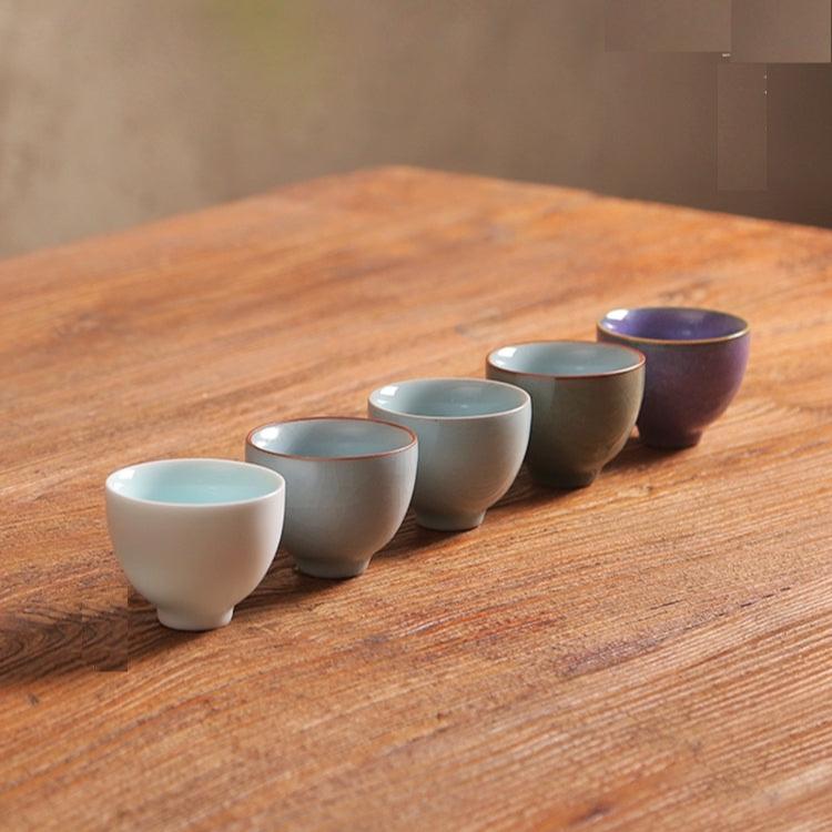 Antique-style Chinese Ceramic Tea Cup Set/Japanese sake cup set/Jingdezhen Ware Type A