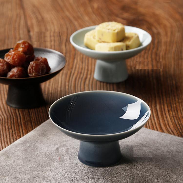 Classic Styled Ceramic Tea Snack Plate/Display Tray/Snack Stool/Fruit Bowl