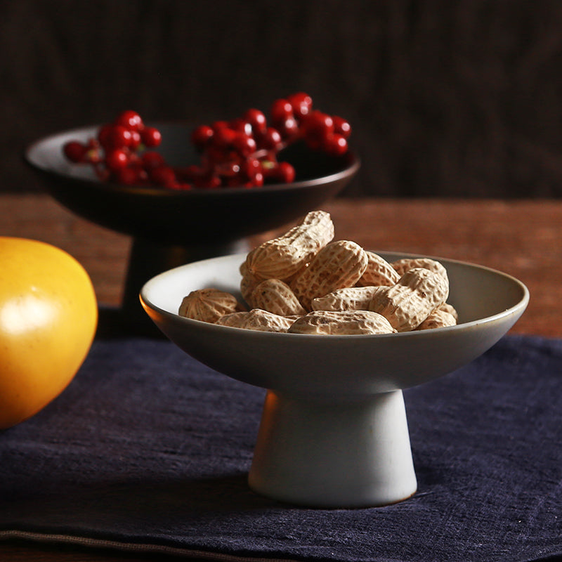 Classic Styled Ceramic Tea Snack Plate/Display Tray/Snack Stool/Fruit Bowl