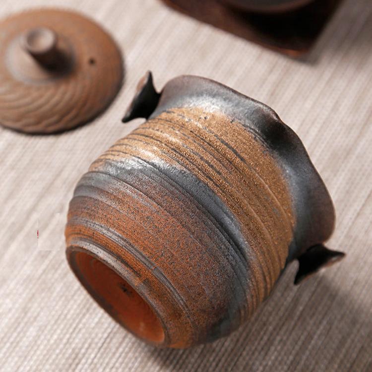 Rustic Styled Earthware Teapot/Tea Pitcher for Chinese Kungfu Tea set/Antiqe Style Rustic Oriental Pottery
