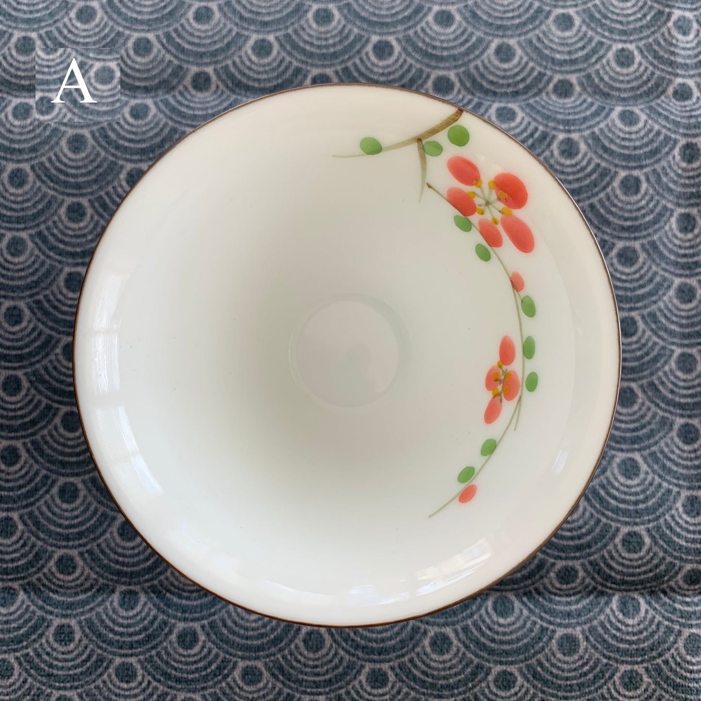 Tazza da tè cinese in porcellana dipinta a inchiostro d'acqua/tazza da tè Kung Fu a forma di cappello di bambù/taoismo/smalto colorato a inchiostro d'acqua-ceramica Jingdezhen